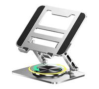 Generico Para Disipación Del Calor - Base Giratoria Ergonómica Para Portátiles, Para Ordenador De Aluminio De Altura Ajustable, Para Laptop Portátil Ventilado, Escritorio De R