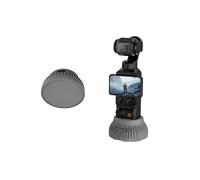 Genérico para dji Osmo Pocket 4 Base Vertical de Silicona para Coche, Soporte de Fijación Antideslizante, Soporte de Escritorio Portátil Osmo Pocket 4 con Puerto de Carga (Gris)