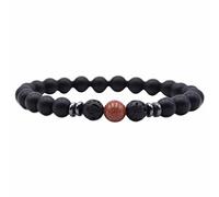 Genérico para elección amorosa plata plata joyería nacional pulsera con cuentas hechas a mano muchacha varios con pulsera rosa hombre anillos, talla única, Piedra natural, No es una piedra preciosa