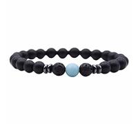 Genérico para elección amorosa plata plata joyería nacional pulsera con cuentas hechas a mano muchacha varios con pulsera rosa hombre anillos, talla única, Piedra natural, No es una piedra preciosa