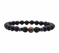 Genérico para elección amorosa plata plata joyería nacional pulsera con cuentas hechas a mano muchacha varios con pulsera rosa hombre anillos, talla única, Piedra natural, No es una piedra preciosa