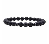 Genérico para elección amorosa plata plata joyería nacional pulsera con cuentas hechas a mano muchacha varios con pulsera rosa hombre anillos, talla única, Piedra natural, No es una piedra preciosa