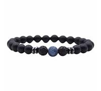 Genérico para elección amorosa plata plata joyería nacional pulsera con cuentas hechas a mano muchacha varios con pulsera rosa hombre anillos, talla única, Piedra natural, No es una piedra preciosa