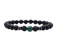 Genérico para elección amorosa plata plata joyería nacional pulsera con cuentas hechas a mano muchacha varios con pulsera rosa hombre anillos, talla única, Piedra natural, No es una piedra preciosa