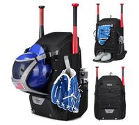 Genérico para Equipo de béisbol - Mochila Deportiva de poliéster | de softbol de Gran Capacidad de 21 Pulgadas: diseño Impermeable con Compartimento para Zapatos y Gancho para Cerca Que Ofrece Alma