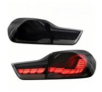 Genérico Para F32 F33 F36 F82 F83 2014-2020 Piloto trasero | Juego completo de luces traseras LED, posición/freno/intermitente dinámico/retroceso, 63217296099 63217296100(4PCS Smoke)