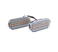 Genérico Para Ford Para C-Max 200702-luz Intermitente LED De Flujo Dinámico Ahumado Indicador Lateral Espejo(Crystal)