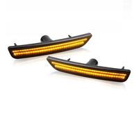 Genérico Para Ford Para Mustang 2010 2011 2012 2013 2014 Lámpara Luz Posición Lateral LED Para Parachoques Delantero Y Trasero Automóvil Retrovisor Lateral Señal Giro(Front Amber)