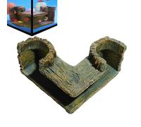 Generico para gambas | Accesorio de Resina de Doble para hábitat - Galería para Peces decoración Acuario, para reproducción de Animales domésticos Agua Interior Exterior