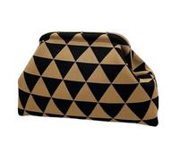 Generico para ganchos de mujer - bolso de noche hecho a mano con cremallera | Boho Knit Bolsas para la playa de verano, viajes y ropa relajada | Bolso de la leyenda, Triángulo De Camello