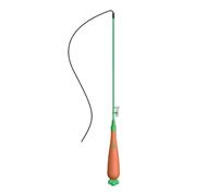 Genérico para Gatos | Caña de Pescar Enriquecida con Luz,Mango con Forma de Zanahoria | para Entrenamiento en apartamento, Actividad postcomida, prevención del aburrimiento y