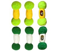Genérico para Gatos con Sonajero,Campanas Integradas Resistente a Mordeduras - Peluche para Dientes de Gatito,para Razas Medianas Grandes Salón Jardín Jardín Camping Dormitorio