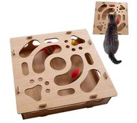 Generico para gatos, laberinto con ruta de juego, con timbre y bola interactivo para gatos - Para estimulación mental, entrenamiento y