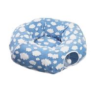 Genérico para Gatos: Tela Y, 33 X 10 Pulgadas, Espacioso Diseño De Donut, Estructura Plegable Suave, Escondite | Cueva Paraa Gatos, De Paraa Gatoss, es De Juego para Mas