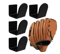 Generico Para guantes - Easy to Install Compact Béisbol 4 piezas acrílico, almacenamiento sin agujeros puerta, exposición, casa sala de estar escuela | Multipurpose Outdoor Indoor Utility Comfortable