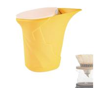 Generico para hoguera, hervidor de agua de silicona de 360 ml, preparador para café de vertido con válvula - Para exterior, camping, senderismo, mochila de hombro, pícnic, playa, fiesta