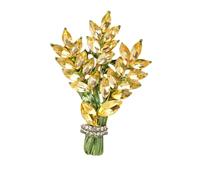 Genérico para hombres para broches broche joyas para mujer Brooches y pines Fashion Jewelry Wedding Flowers Lapel Pin para alfileres de broches (Yellow, One Size)