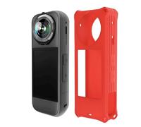 Genérico para Insta360 X5 Funda De Silicona De La CáMara Deportiva Cubierta del Cuerpo De La CáMara De ProteccióN contra El Polvo Y La Suciedad X5 Accesorios (Rojo)
