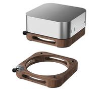 Genérico para Mac Mini M4 Base de Madera con Botón de Encendido Soporte Antideslizante para PC Portátil Mini M4 Pro Soporte de Refrigeración Accesorios para Bricolaje.