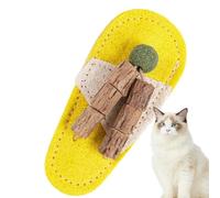 Genérico para masticar para gatos | Anti-aburrimiento natural en loofah - Masticar en forma de zapatilla para felinos para cachorros y animales juego interactivo interior casa viaje