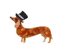 Genérico para mujer y perlas en joyas, joyas, broches de regalo, broches, broches, broches para mujer, broches de broche (naranja, un tamaño)