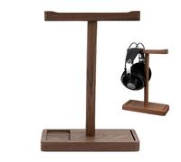 Genérico para Nogal - para Madera Percha de Nogal Negro, Organizador de Escritorio para Juego, Madera Elegante, Expositor para Oficina, Casa, Estudio