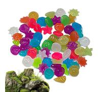 Genérico para Paisajismo - 300 Piezas De Guijarros Luminosos De Resina Coloridos E Impermeables,Piedras Brillantes Tipo Concha,Jardín Exterior Aire Libre Patio Sendero Jardín, Patio