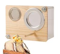 Genérico para Pájaros Ornamentales: De Apareamiento De Madera Natural con Orificio De Entrada Y Poste De Aproximación Casa para Pájaros para Criar Y Poner Huevos, Ideal para Agapornis, Periquito