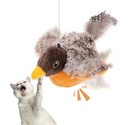 Genérico para Pájaros para Gatos: De Peluche para Pájaros, Interactivo Sensible Al Tacto para Gatitos, Pájaro Mascota con Chirrido Recargable por USB, Dispositivo De Juego Inteligente,