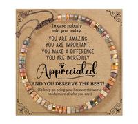 Genérico para pareja natural joyas tarjeta de blessing cumpleaños lessing tarjeta pulsera inteligente pulsera joyería, A, Madera, No es una piedra preciosa