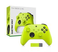 Genérico Para Pc Controlador Gamepad Con 2.4g Wireless Receiver Anti-Skid Rocker Mango De Juego Para Pc Gamepad Accesorios (amarillo)
