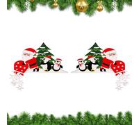 Genérico para Puerta: Juego de Esquinas de Madera de 2 Piezas, Acentos navideños Festivos Que realzan el estacional, Detalles caprichosos de navideños, diseño de Decorativos | pa