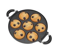 Generico Para rosquillas de horno, 7 agujeros de aluminio antiadherente, fácil desenganche, bandeja de horno de aluminio, para freidora de aire, desayuno, decoración pastelería casera