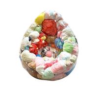 Generico para Saco Bean Bag - Tapa Transparente Grande para Saco de Bolas Organizador de Peluches, Organizador Asiento cómodo para Juguetes, apartamento, habitación de Adolescentes