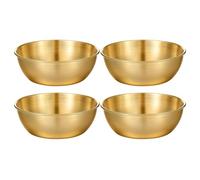 Genérico Para Salsa De Acero Inoxidable: Platos Para Servir Apilables De 4 Piezas, Mini Tazones De Cocina De 8,4 Cm, Recipiente Para Salsa Duradero | Ideal Para De Tomate, Condimentos, Mermelada