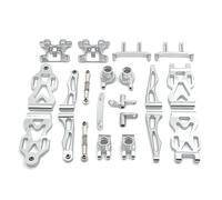Genérico para SCY 16101 16102 16103 16104 16106 16201 1/16 Kit Copa Dirección Actualización Metal Control Remoto Reparación Automóviles Modificar Piezas Mangueta