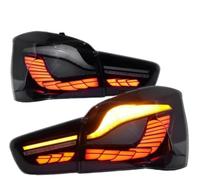Genérico Para Serie 1 F20 LCI 2015-2019 Piloto trasero coche | Conjunto de luz trasera LED completo, escama de dragón, posición/freno/intermitente dinámico secuencial/marcha atrás