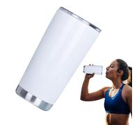 Genérico para sublimación - Taza de café aislada de doble pared de acero inoxidable de 20 oz,Sublimation Blanks Skinny Tumblers Regalos de bricolaje para mujeres hombres