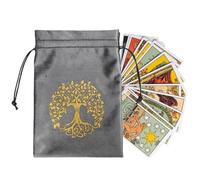 Genérico para Tarot Pequeña Bolsa Portátil con Cordón para Tus Cartas Tarot