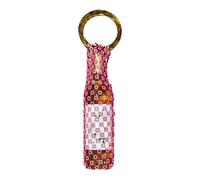 Genérico para Vino, Bolso de Viaje para Copas con Rhinestones Incrustados, Portabotellas de Vino de Malla, para Picnic Playa Fiesta Boda Reuniones Familiares Banquetes