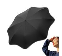 Genérico Paraguas Automático Anti-Lluvia,Suministros Impermeables Reflectantes,Paraguas de Viaje Plegable | Para Viaje Vacaciones Compras Caminar Camping Senderismo Golf y Negocios, Negro , Unisex