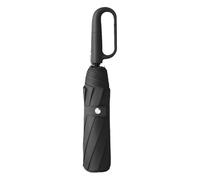 Genérico Paraguas Automático - Paraguás Automático Plegable Con Asa De Mosquetón | Ligero Portátil Accesorios Unisex Exteriores para Pesca Vacaciones Caminatas