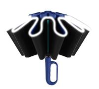 Generico Paraguas invertido automático, cortavientos invertido, paraguas de cierre automático, paraguas de lluvia invertida, paraguas invertido, paraguas para hombre y mujer, Azul marino,