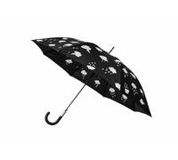 Genérico Paraguas Mágico con Diseño de Nubes, 100 cm, Cambia de Color con la Lluvia, Estampado de Gotas de Agua y Rayos (Negro)