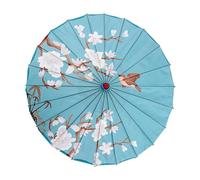 Genérico Paraguaso Asiático - 81 Cm Sombrilla de Tela Arte Clásico - Tela de Seda Portátil para Disfraces Cosplay y Baile Resistente al Viento