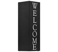 Genérico Paragúero Diseno Welcome Acero Negro,Productos del hogar,Organización y Almacenamiento,Perchas y estanterías,Paragüeros-246796