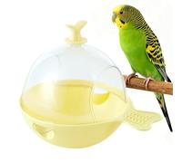 Generico Parakeet Bath for Cage | 18.6x17x17cm Hangable Toys Multifunctional | Shock-Resistant Pet Bird Bath Bowls Parrot Toys | for Indoor Home Cockatiel Canaries Parakeet Lovebirds Shower Playing