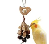 Genérico Parakeet Chew Items, Natural Wooden Bird Cage Accessories, Chew Items for Cage, for Cockatoos, Parakeets, Cockatiels, Sun Conures, Lovebirds, Small to Medium-Sized Macaws
