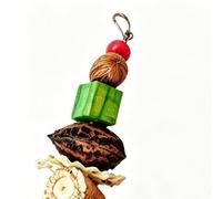 Genérico Parakeet Chew Toy - Natural Wood | Spiral Bird Teether