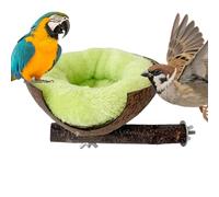 Genérico Parakeet Nest Anti-Pecking Nesting House for Birds Cockatiel Conure Lovebird Canary Finch Safe Sleeping Habitat Winter Nesting Box for Cage Indoor Aviary Bird Care